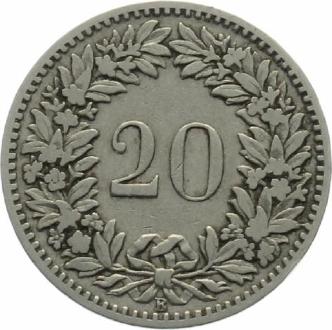 20 Rappen 1881 B